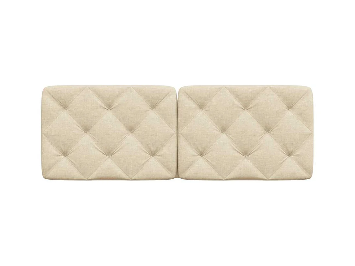 Crème hoofdbordkussen 140 cm stof