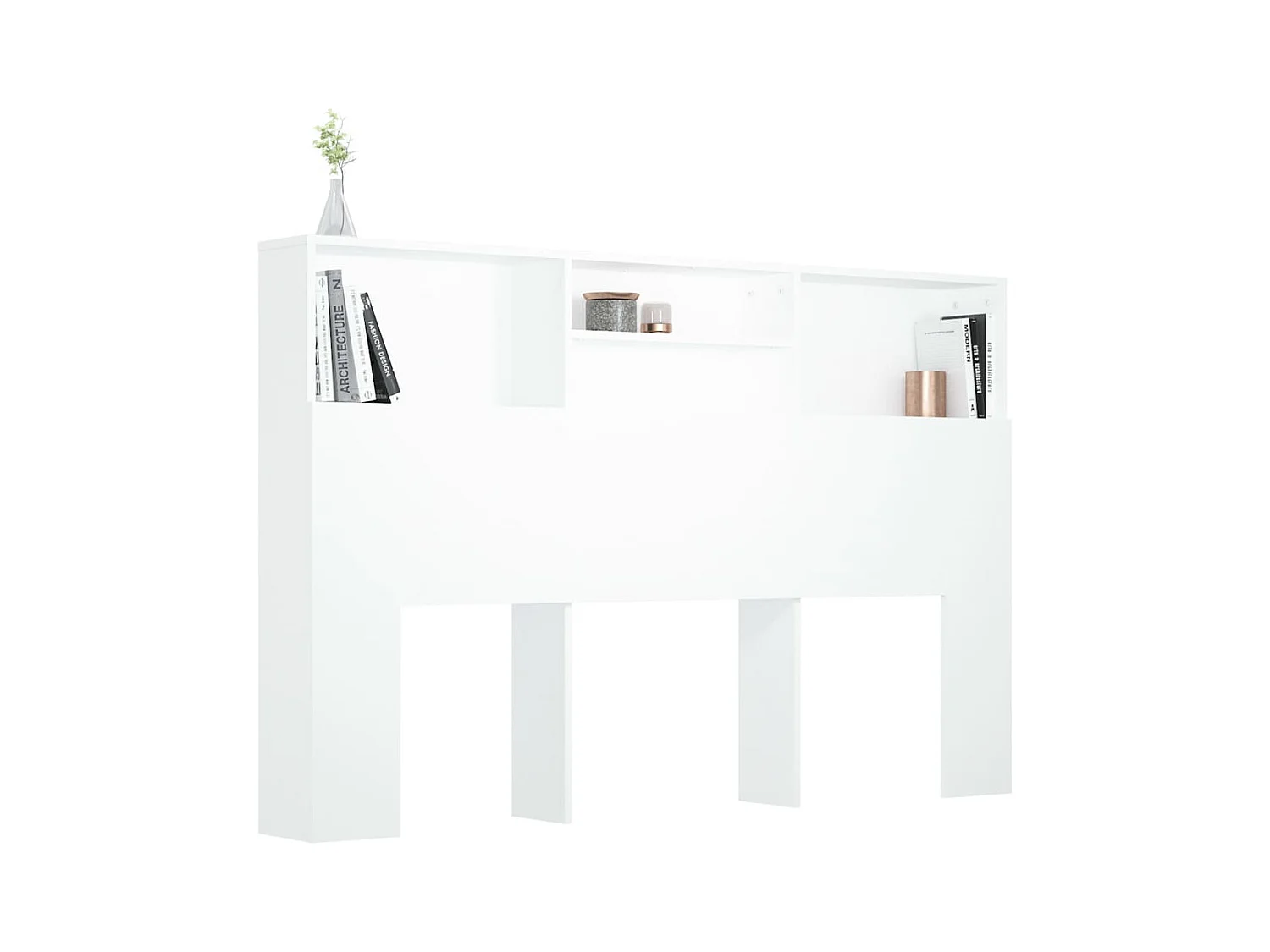 Cabecero blanco mueble 160x19x103,5 cm