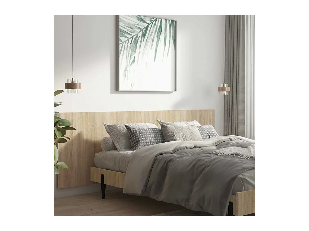 Hoofdbord aan de muur Sonoma eiken 240x1,5x80 cm Technisch hout