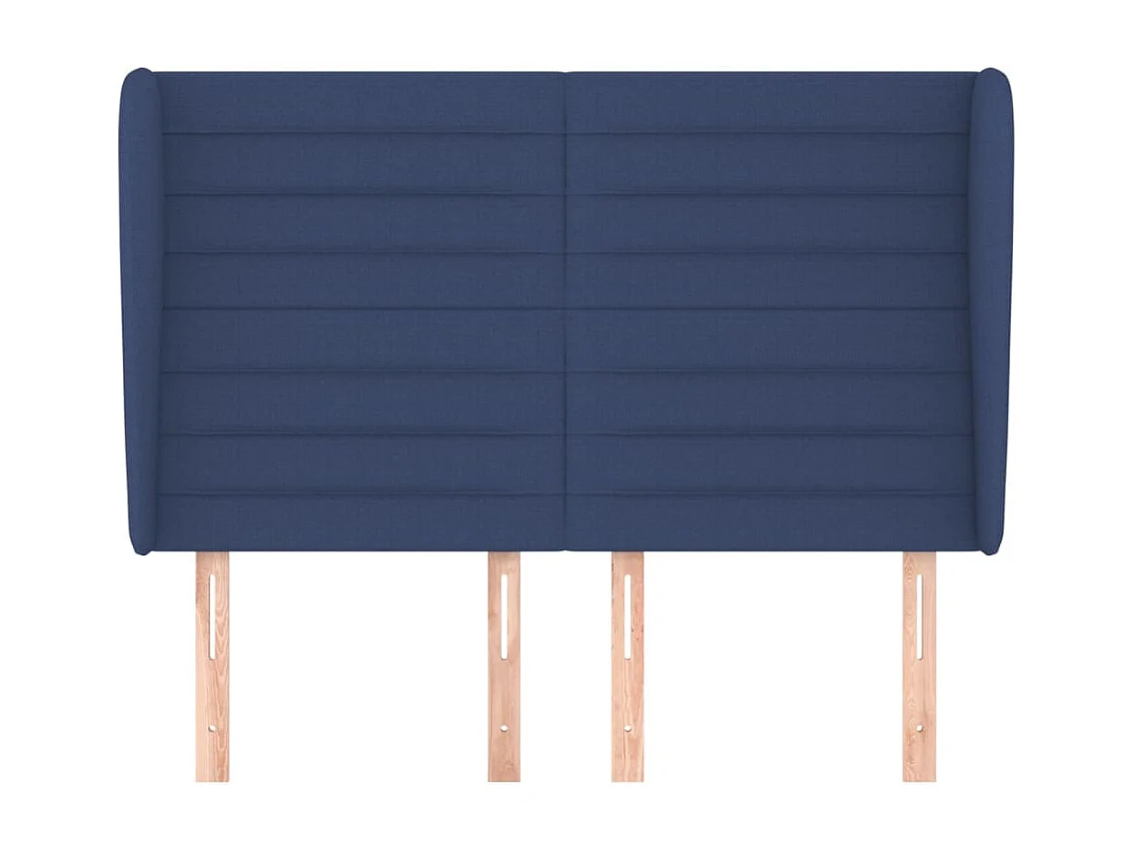 Cabecero con alas Azul 147x23x118/128 cm Tela