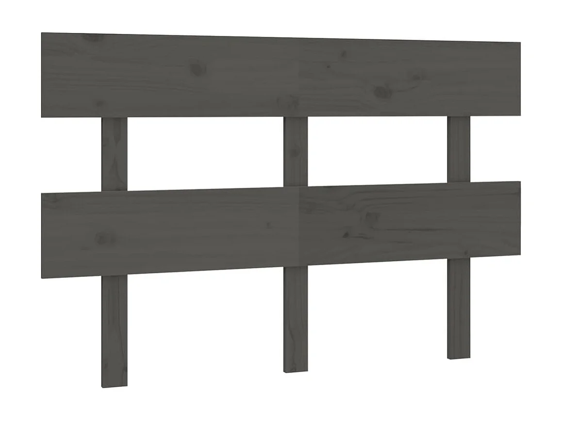 Grijs hoofdbord 144x3x81 cm Massief grenenhout