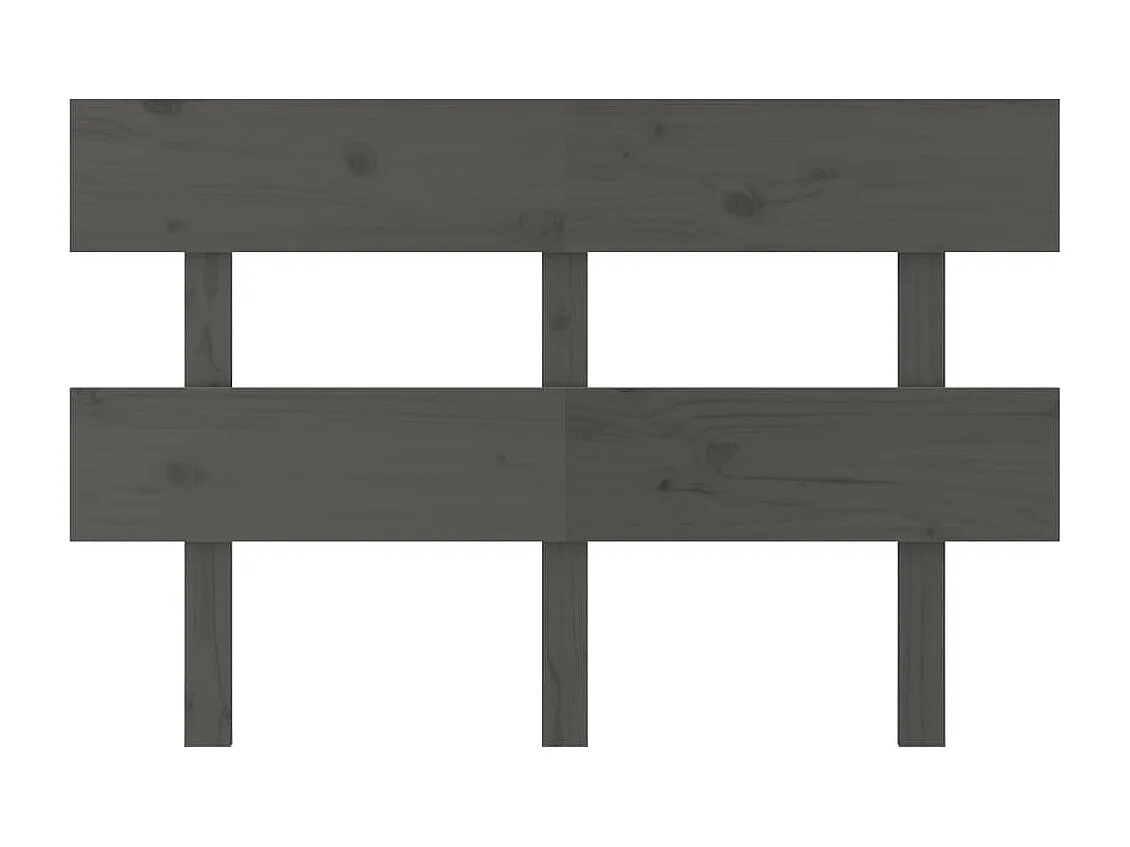 Grijs hoofdbord 144x3x81 cm Massief grenenhout