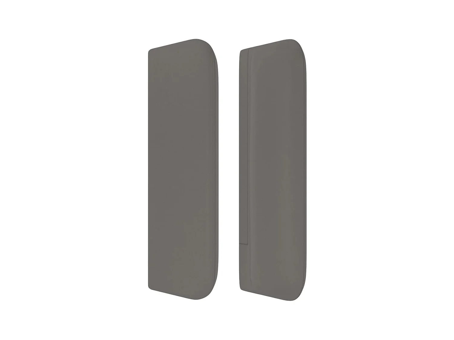 Hoofdbord met vleugels Grijs 163x16x78/88 cm Kunstleer