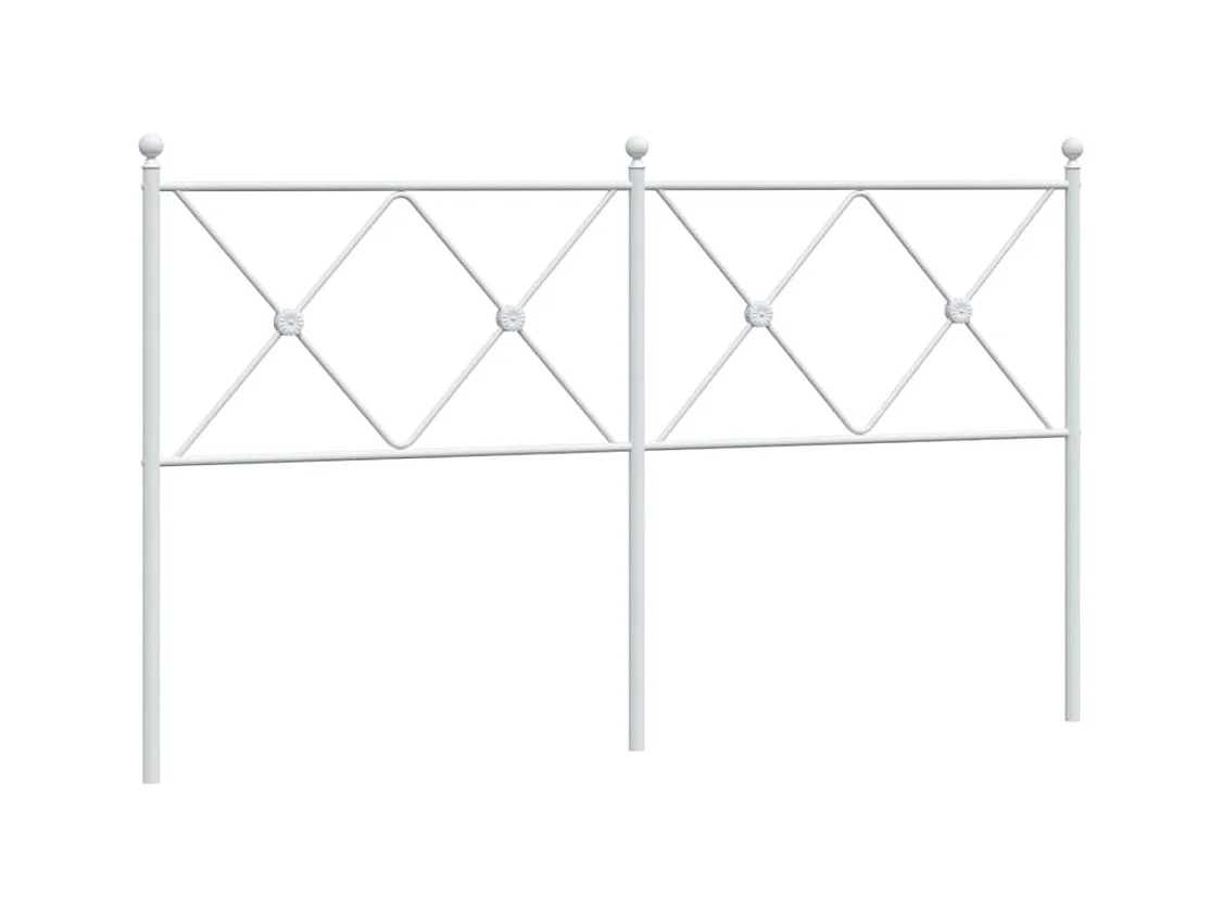Cabecero de metal blanco 160 cm