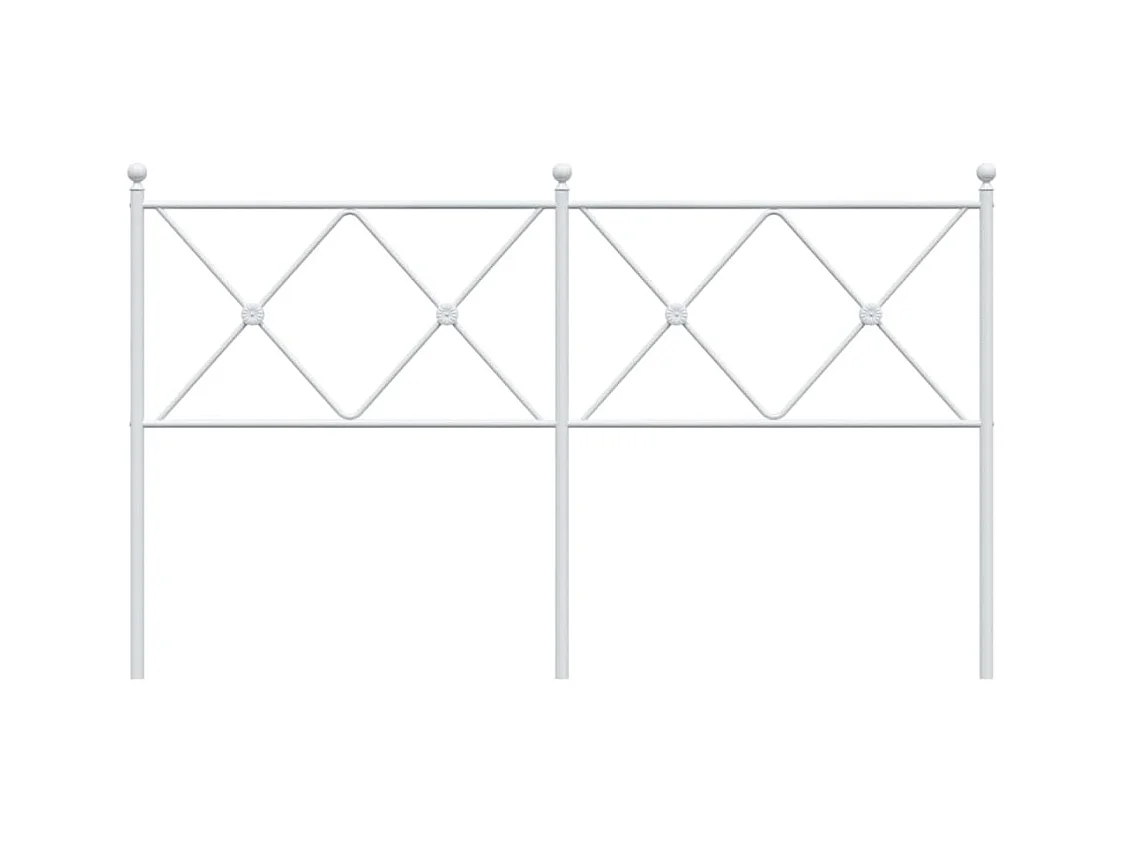 Cabecero de metal blanco 160 cm