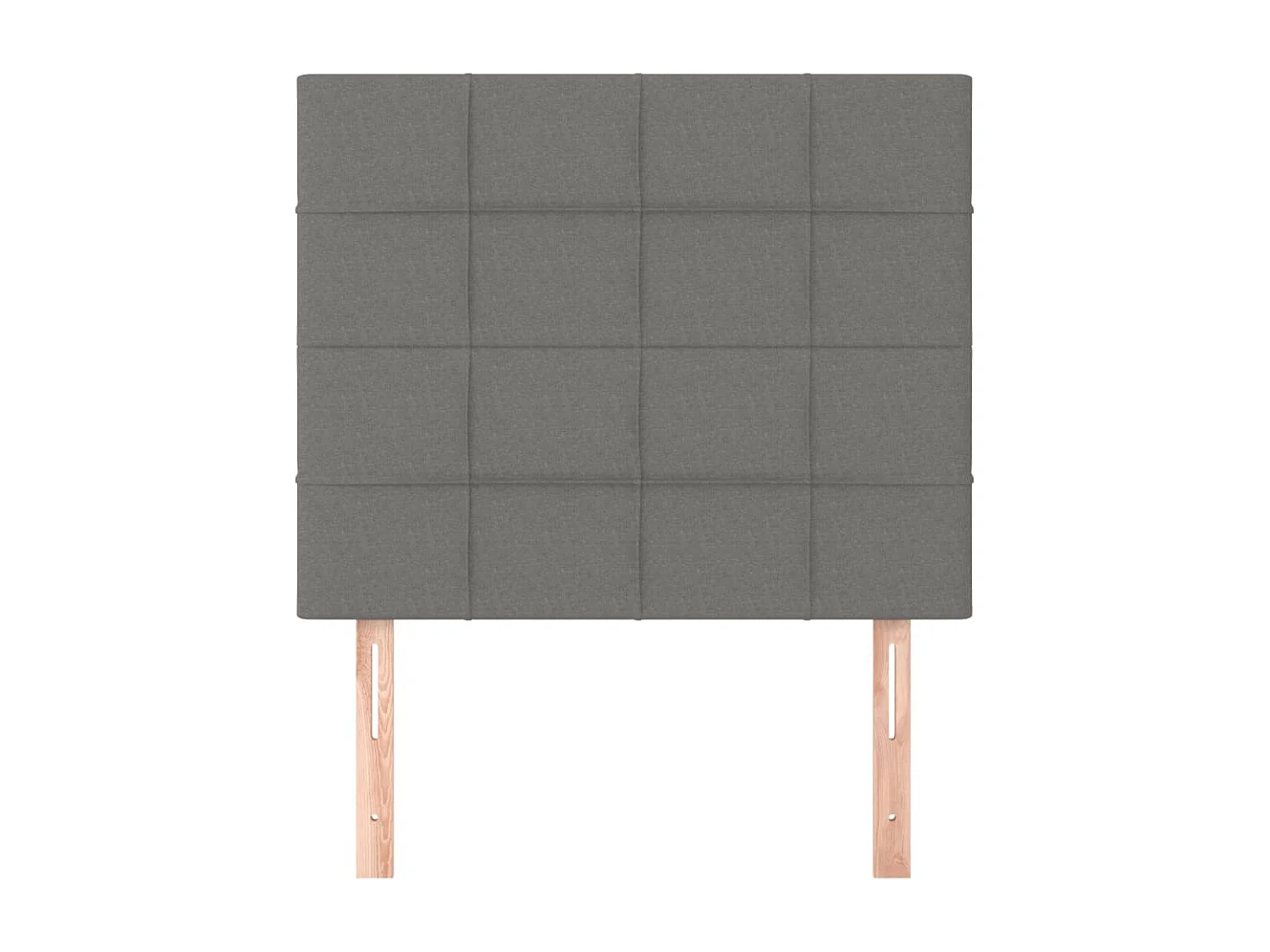 Kopfteile 2 Stk. Dunkelgrau 90x5x78/88 cm Stoff