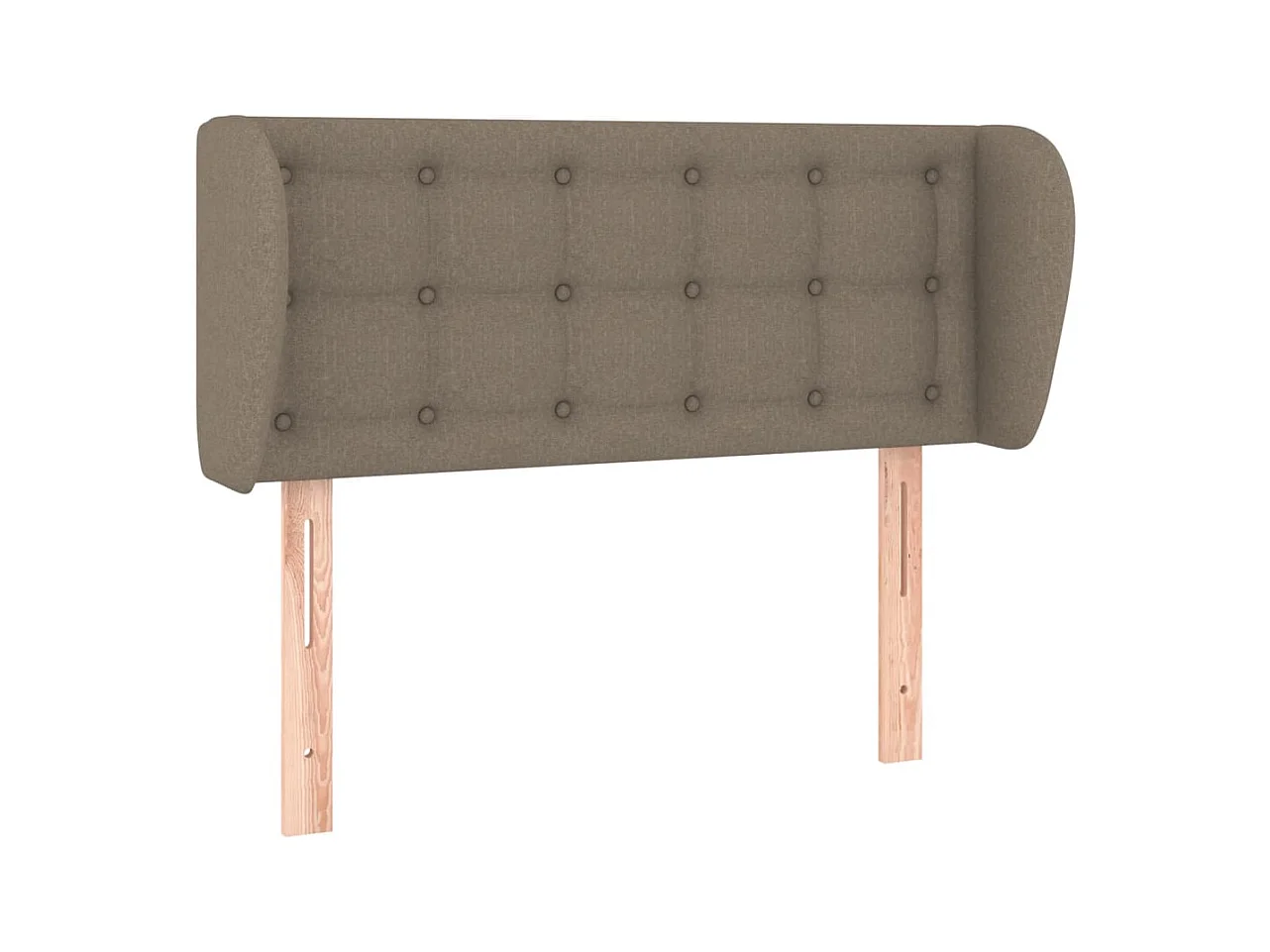 Hoofdbord met vleugels Taupe 93x23x78/88 cm Stof