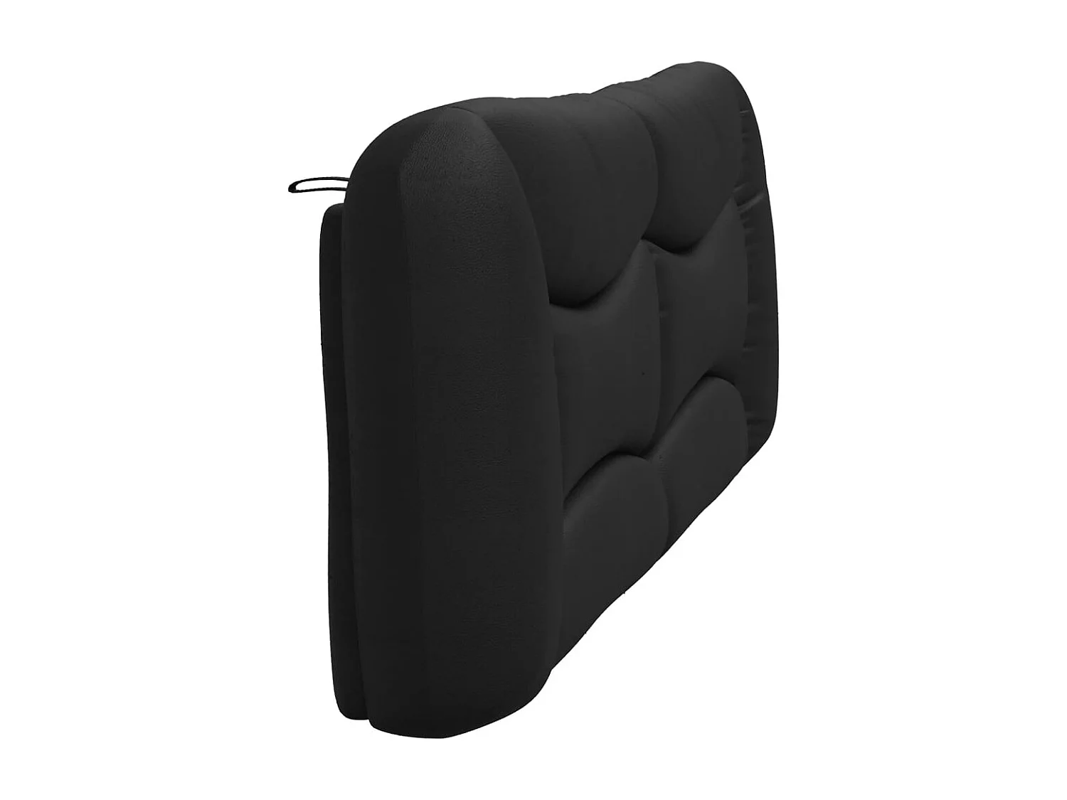 Coussin de tête de lit noir 200 cm similicuir