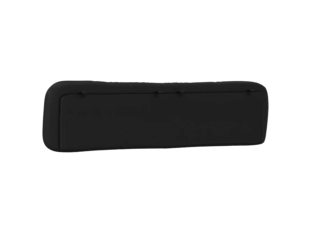 Cuscino testiera nero 200 cm in similpelle