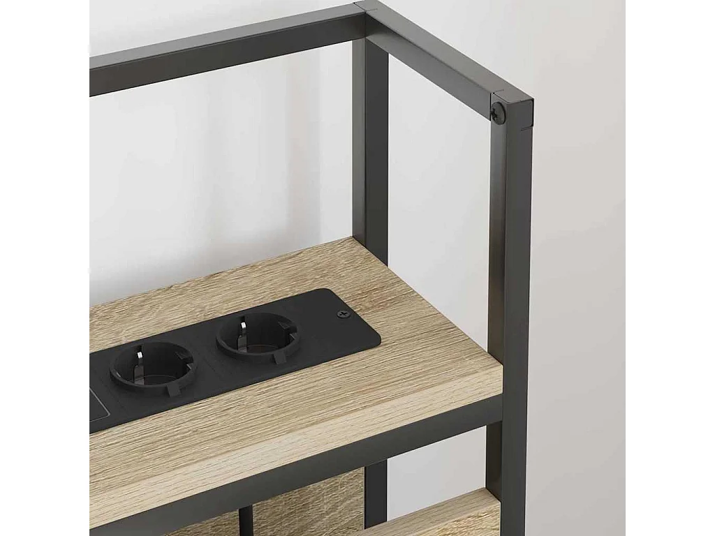 Tête de lit de rangement Chêne sonoma 160 cm Bois d'ingénierie