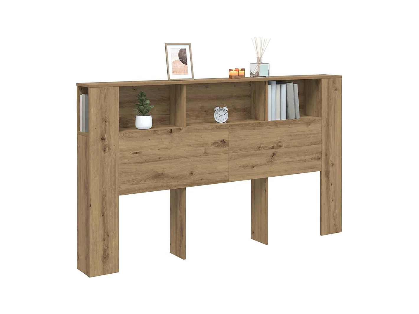 Cabecero de roble artesanal 180x18,5x102,5 cm