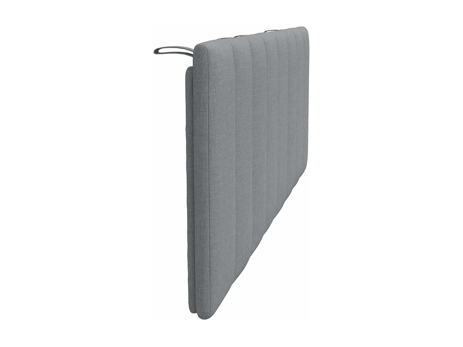 Coussin de tête de lit gris clair 120 cm tissu