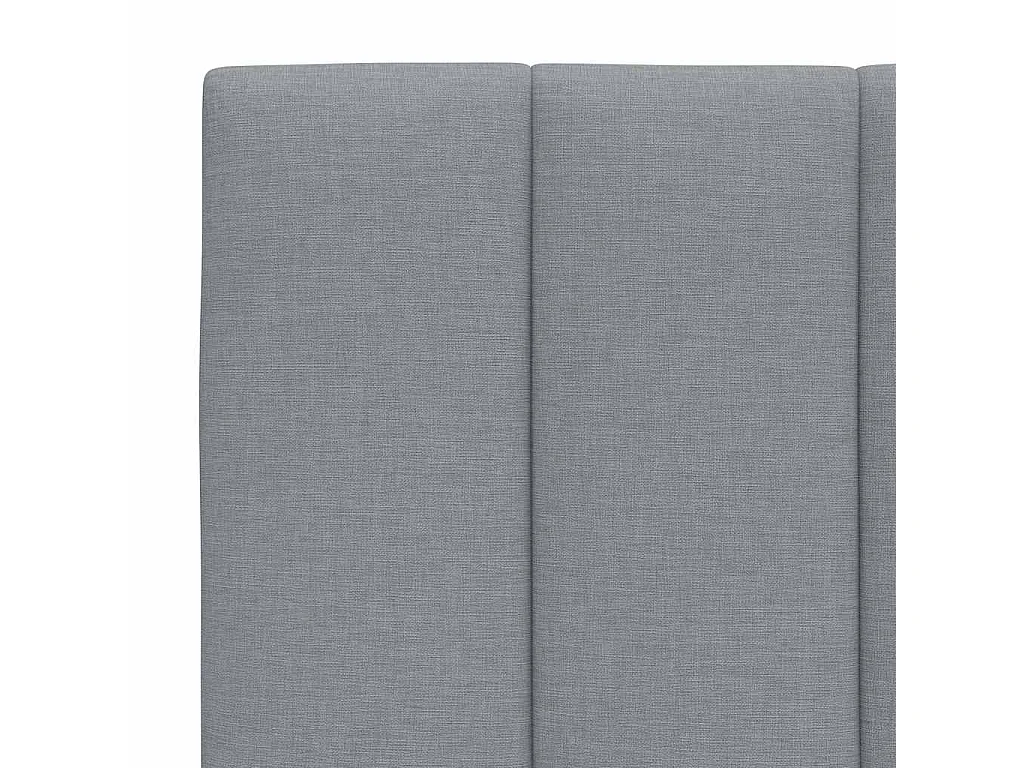 Coussin de tête de lit gris clair 120 cm tissu