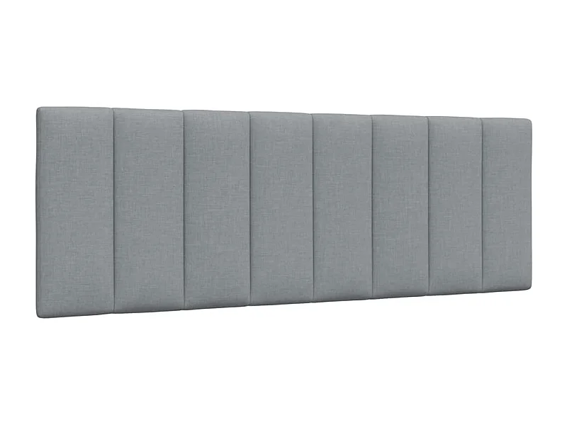 Coussin de tête de lit gris clair 120 cm tissu