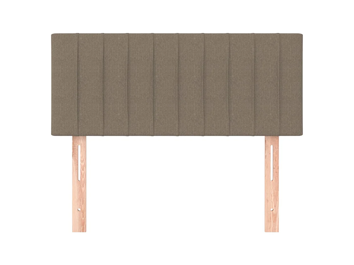 Taupe Kopfteil 90x5x78/88 cm Stoff