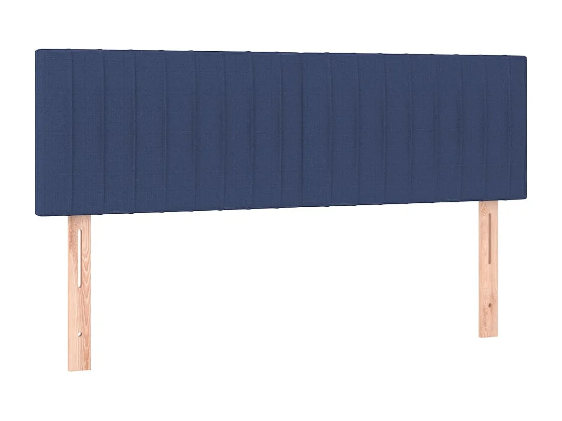 Kopfteile 2 Stk. Blau 72x5x78/88 cm Stoff