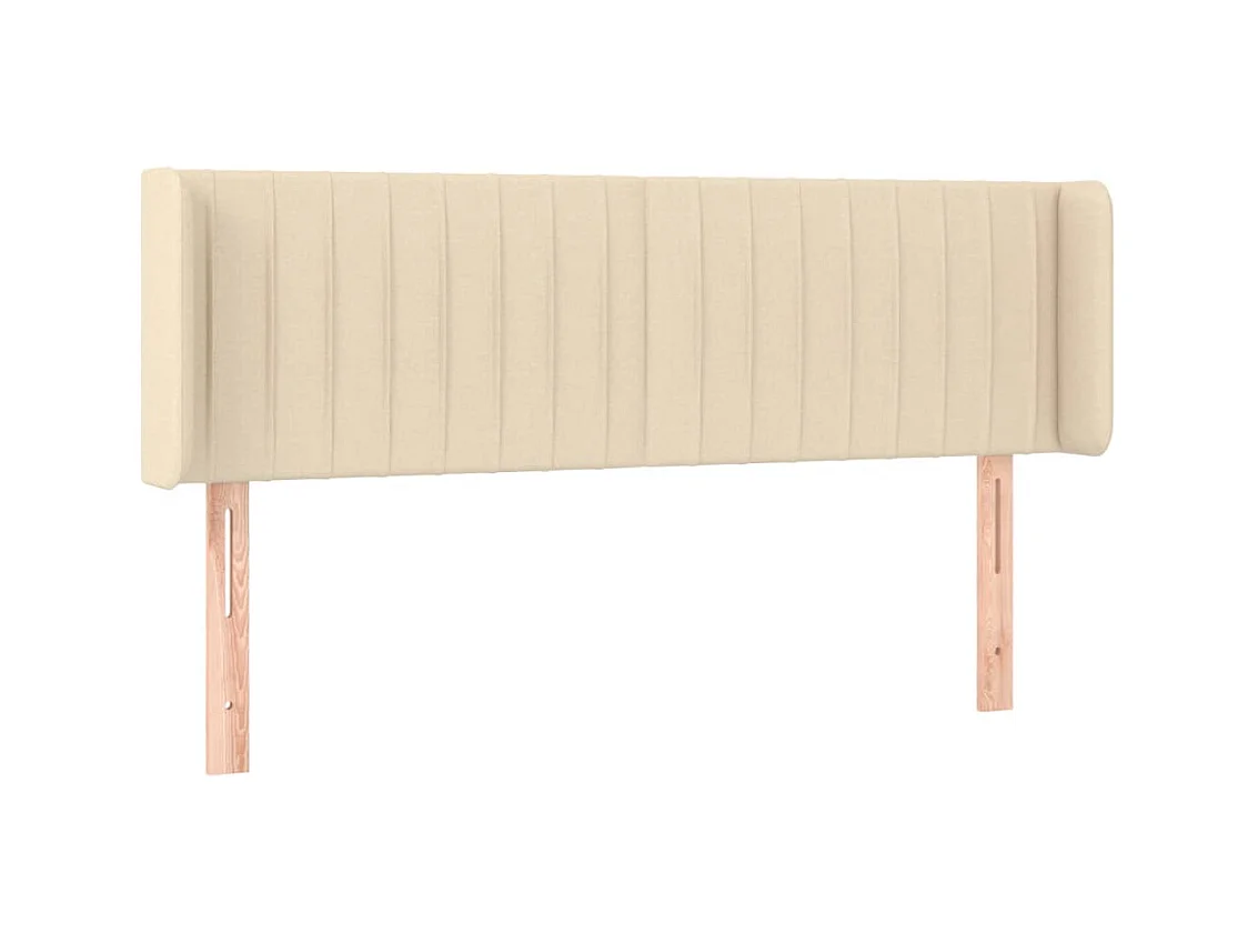 Testiera LED Crema 147x16x78/88 cm Tessuto