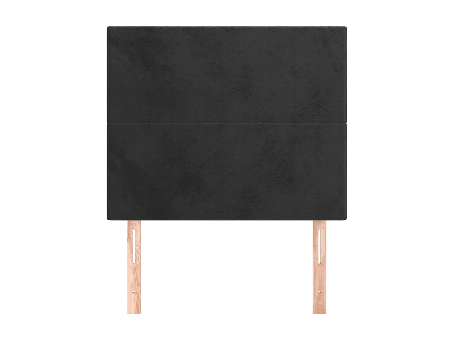 Têtes de lit 2 pcs Noir 90x5x78/88 cm Velours