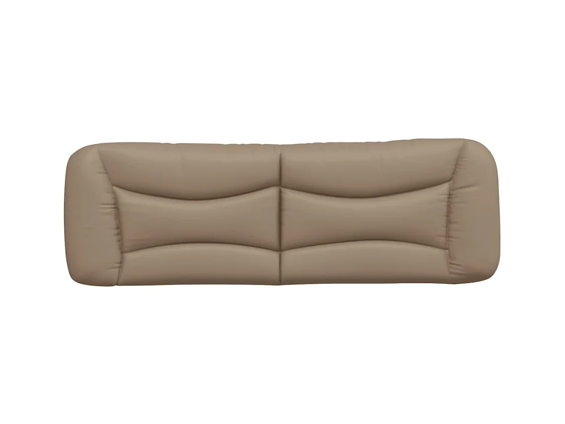 Cappuccino hoofdbordkussen 160 cm kunstleer