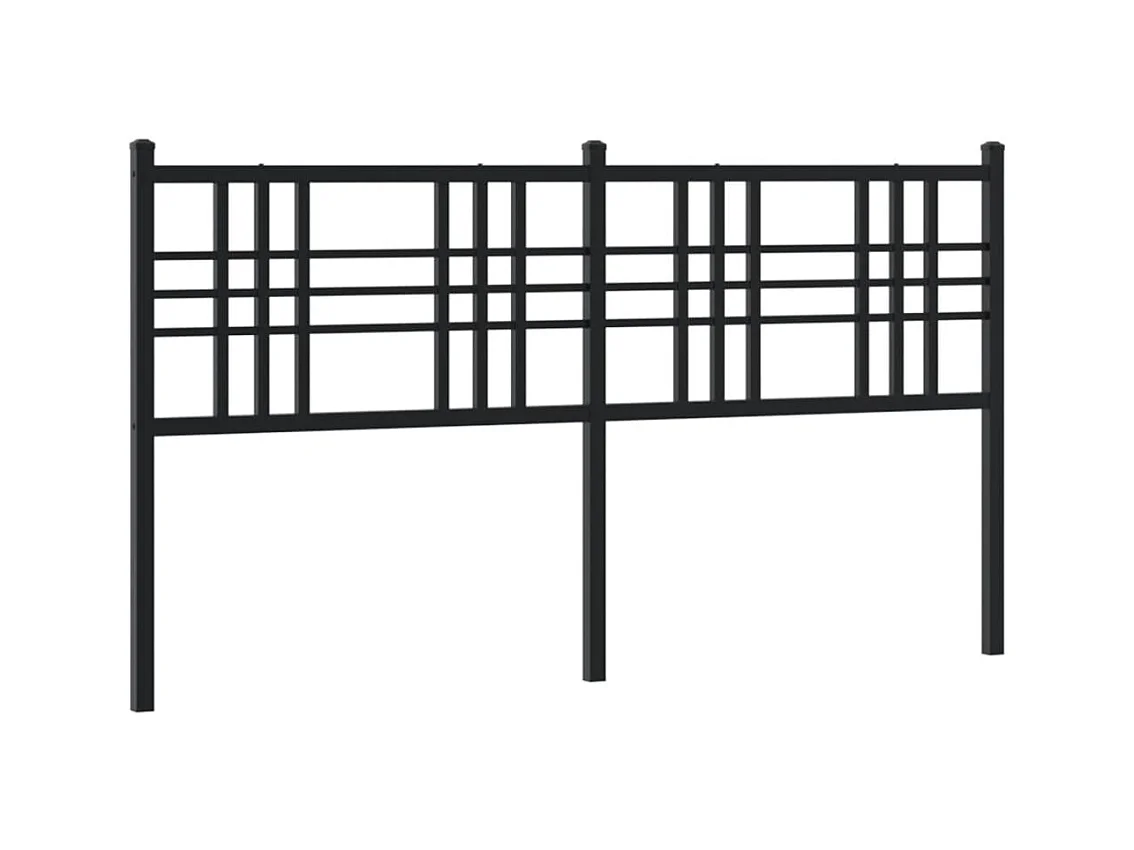 Zwart metalen hoofdbord 160 cm