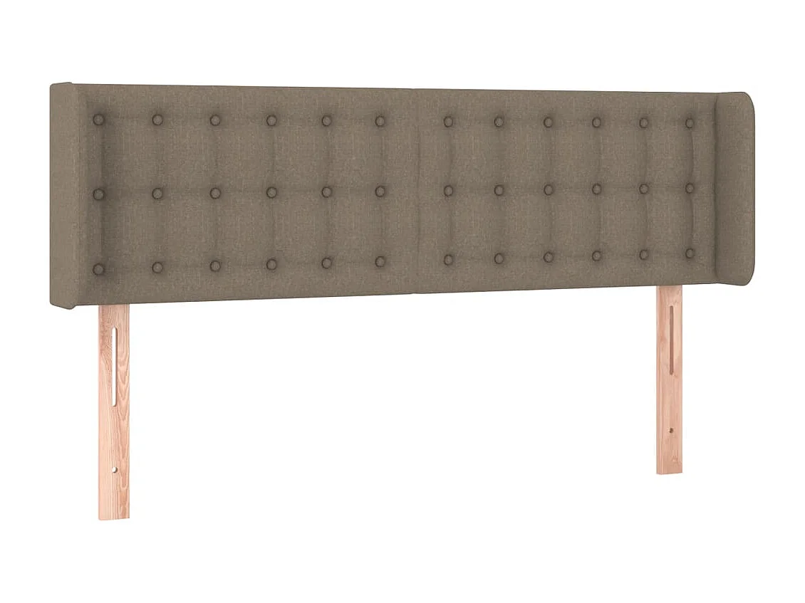 Tête de lit avec oreilles Taupe 147x16x78/88 cm Tissu