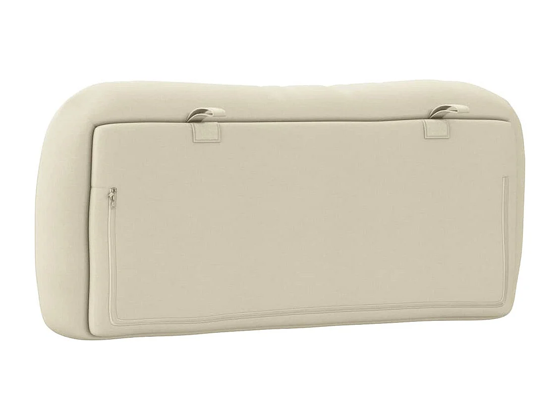 Cuscino testiera crema 90 cm tessuto