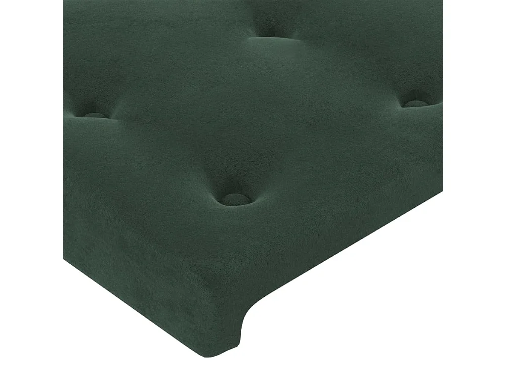 Testiere 2 pezzi Verde scuro 72x5x78/88 cm Velluto