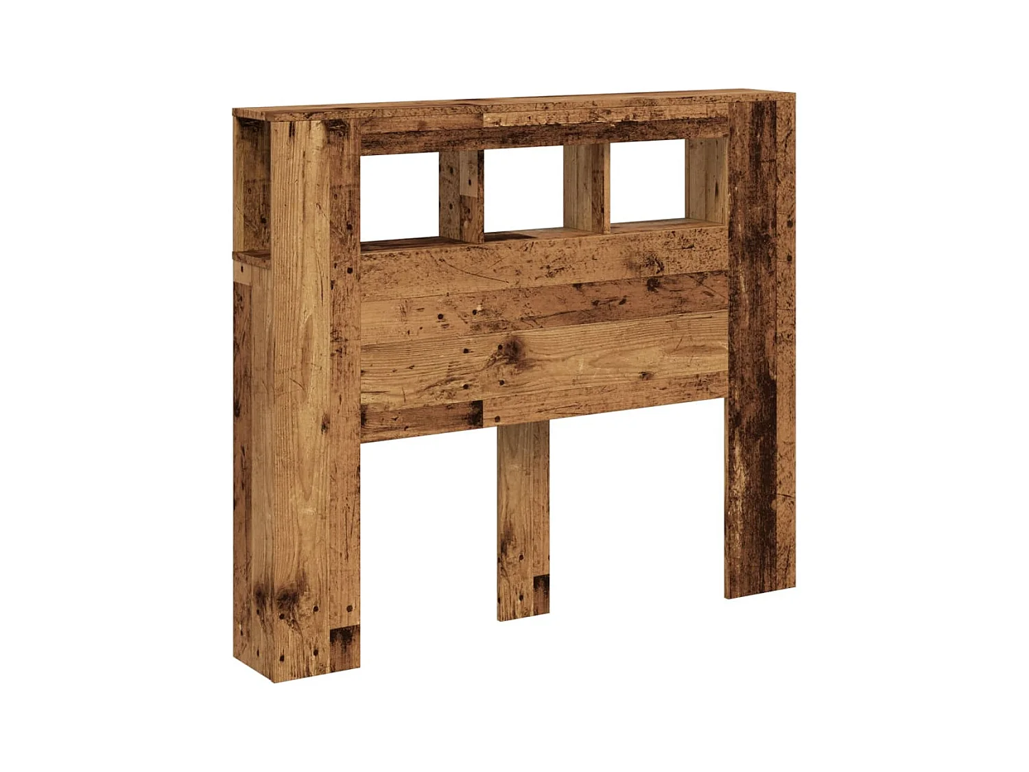 Testiera LED in legno vecchio 120x18,5x103,5cm in legno ingegnerizzato