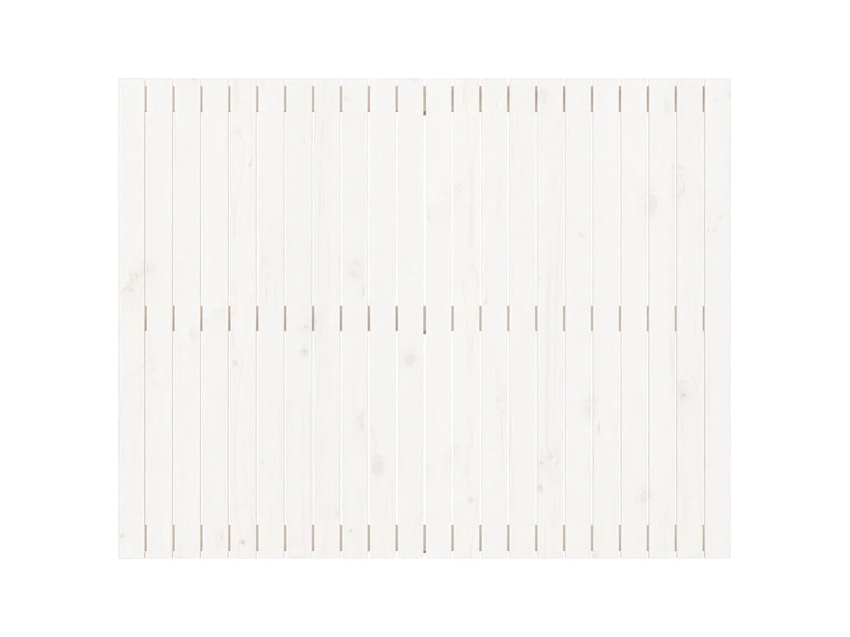 Wandhoofdbord Wit 140x3x110 cm Massief grenenhout