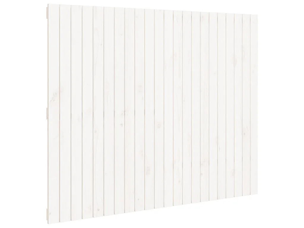 Tête de lit murale Blanc 140x3x110 cm Bois massif de pin