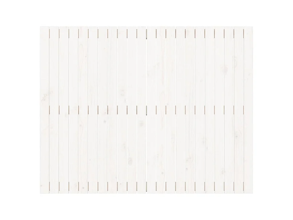 Tête de lit murale Blanc 140x3x110 cm Bois massif de pin