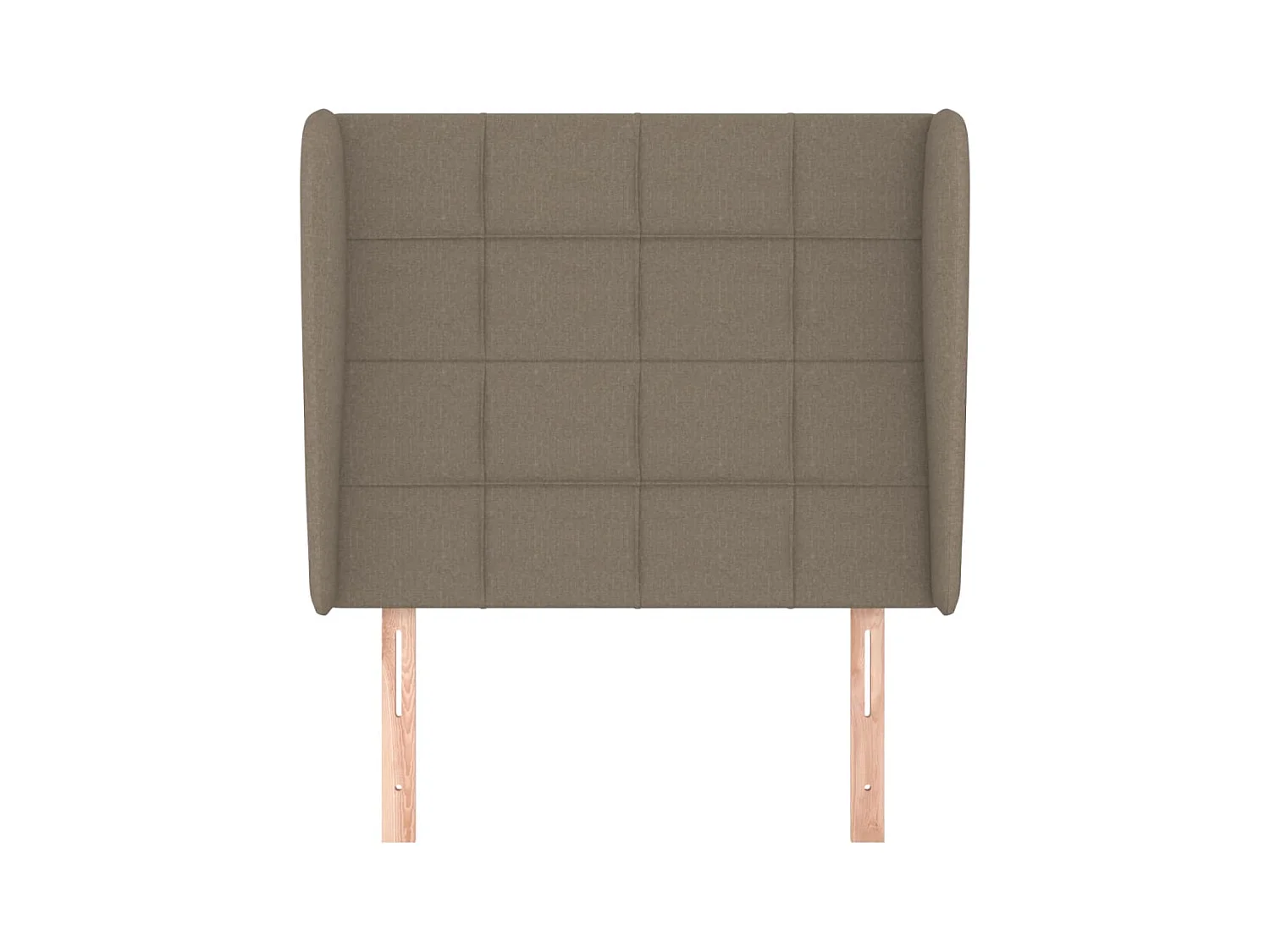 Tête de lit avec oreilles Taupe 83x23x118/128 cm Tissu