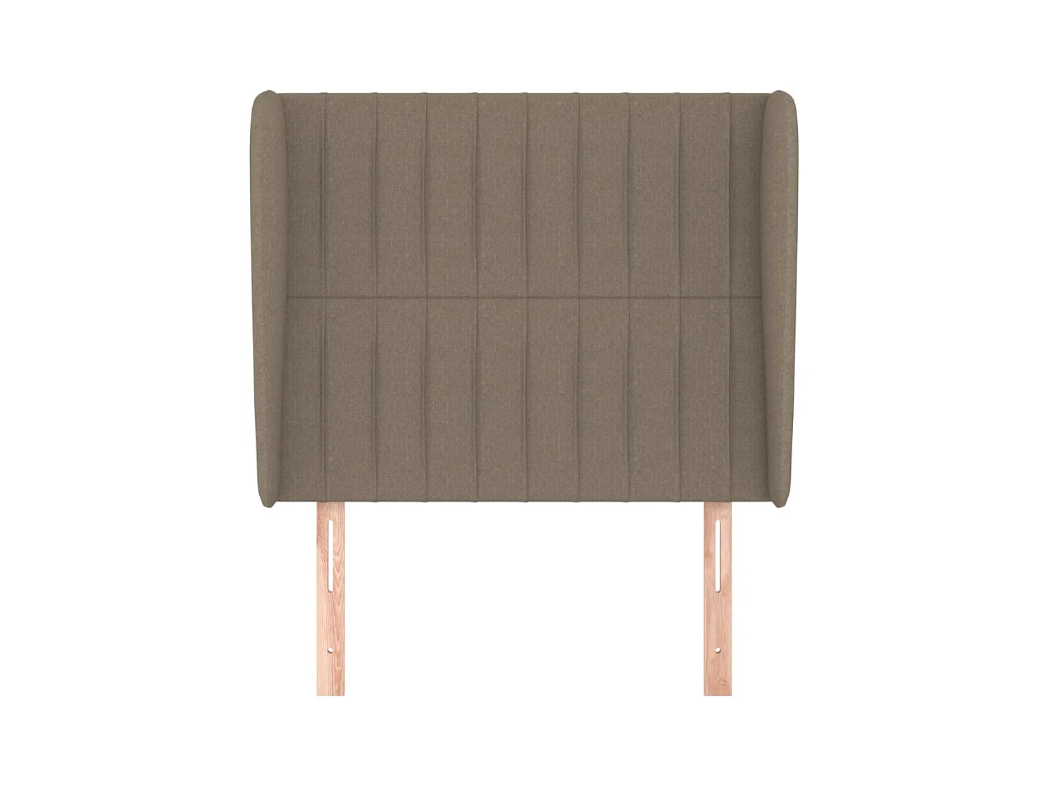 Hoofdbord met vleugels Taupe 93x23x118/128 cm Stof