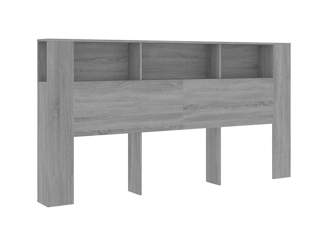 Sonoma grijs hoofdeinde kast 200x18.5x104.5 cm