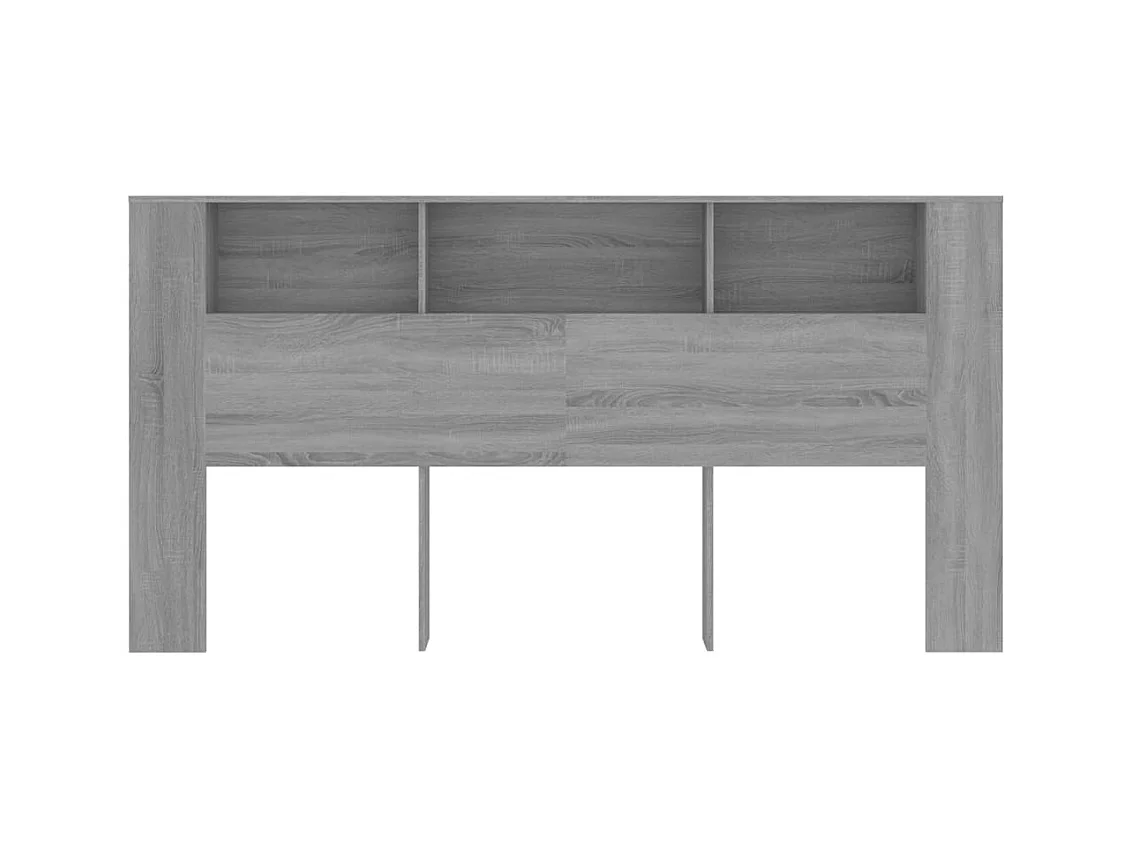Sonoma grijs hoofdeinde kast 200x18.5x104.5 cm