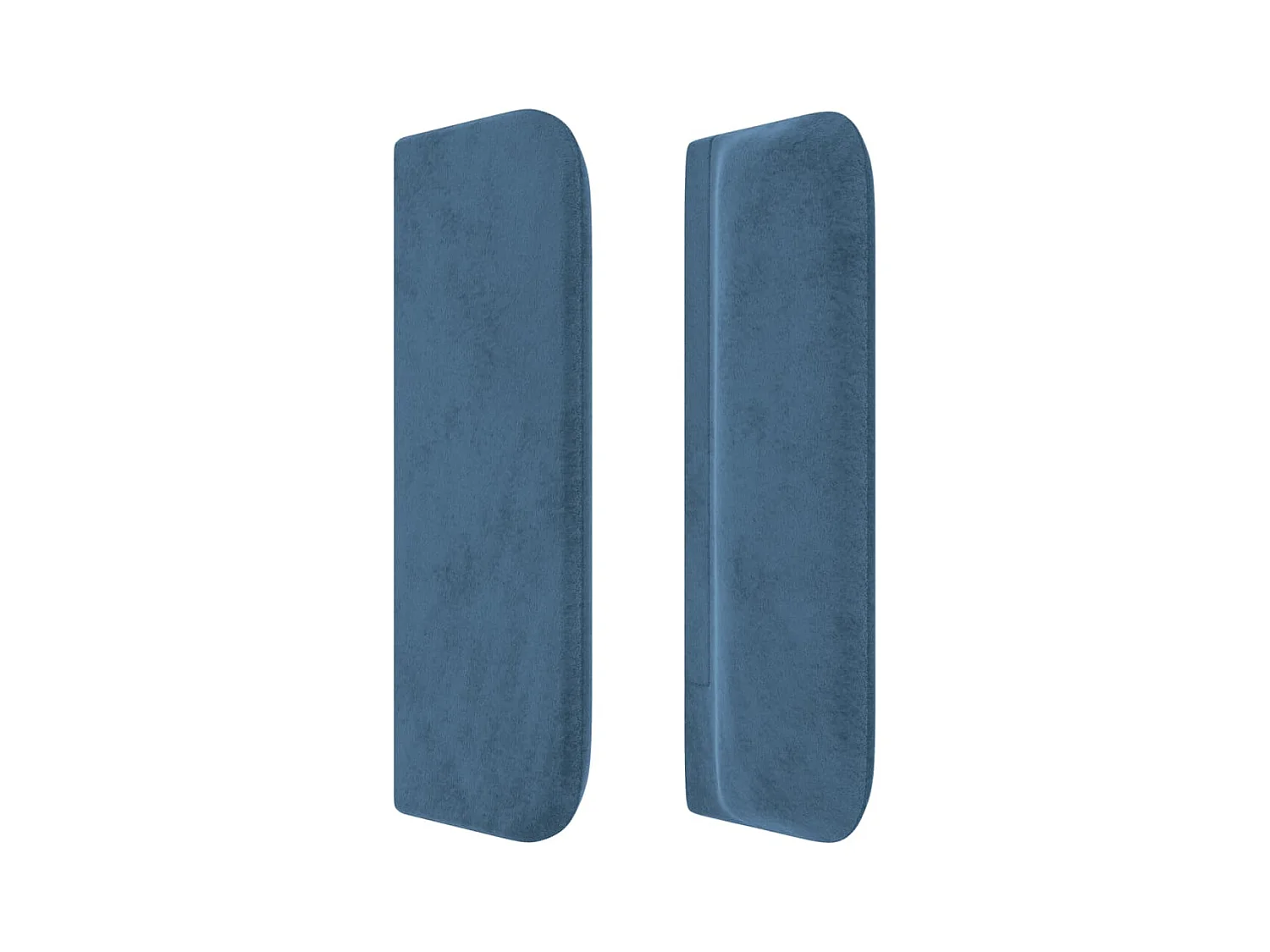 Kopfteil mit Flügeln Dunkelblau 203x16x78/88 cm Samt