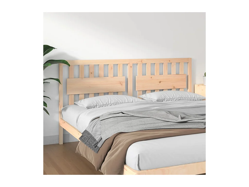 Tête de lit 185,5x4x100 cm Bois massif de pin