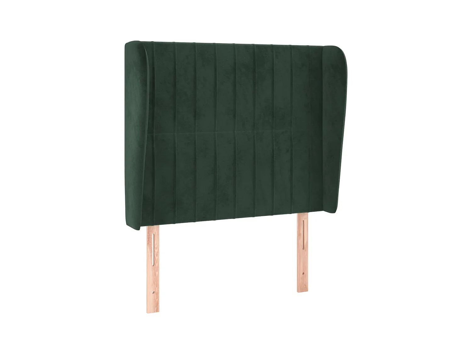 Hoofdbord met vleugels Donkergroen 93x23x118/128 cm Fluweel