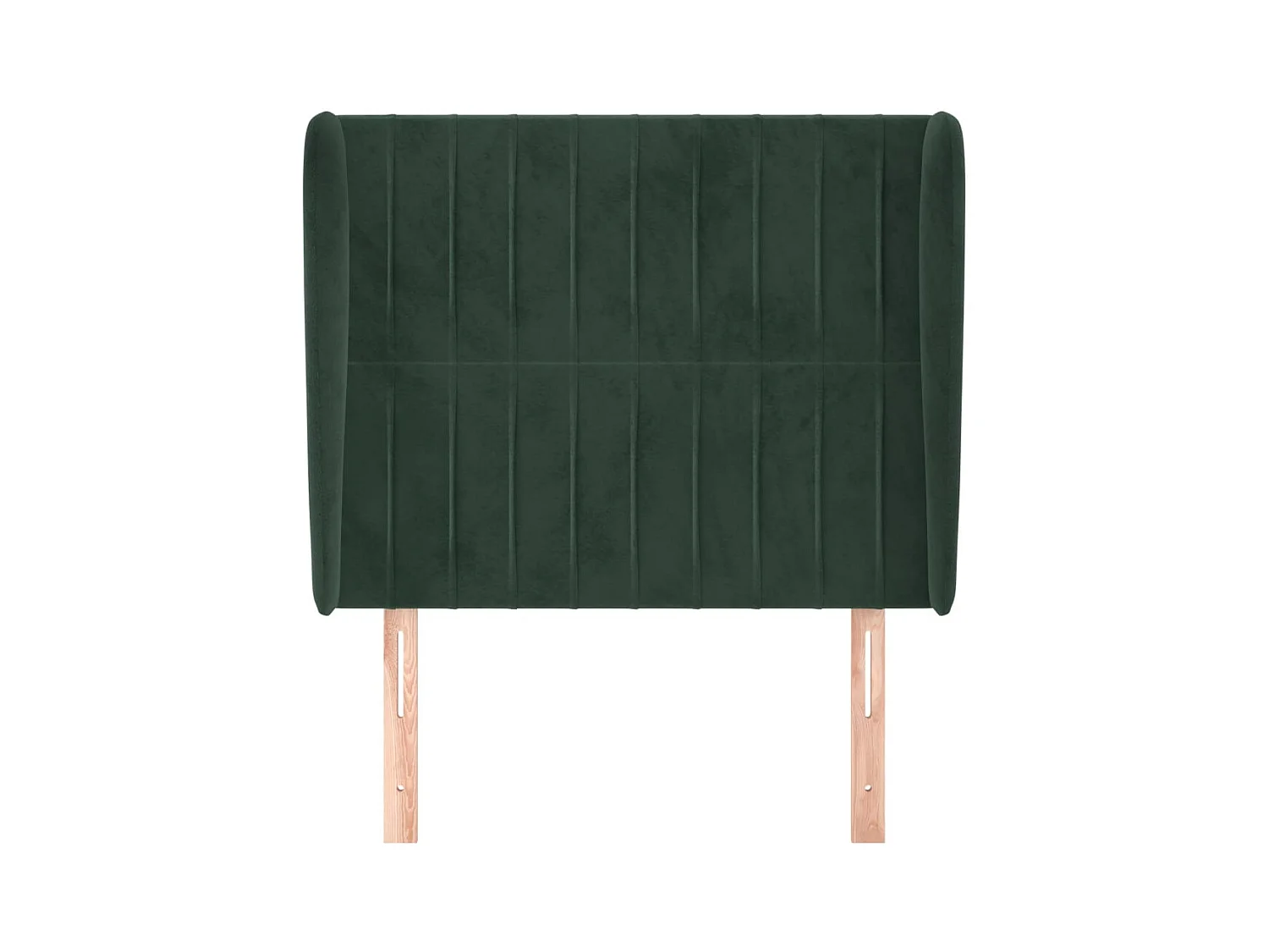 Hoofdbord met vleugels Donkergroen 93x23x118/128 cm Fluweel