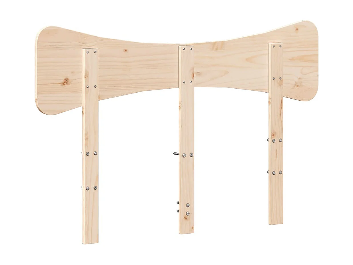 Cabecero de madera maciza de pino de 120 cm