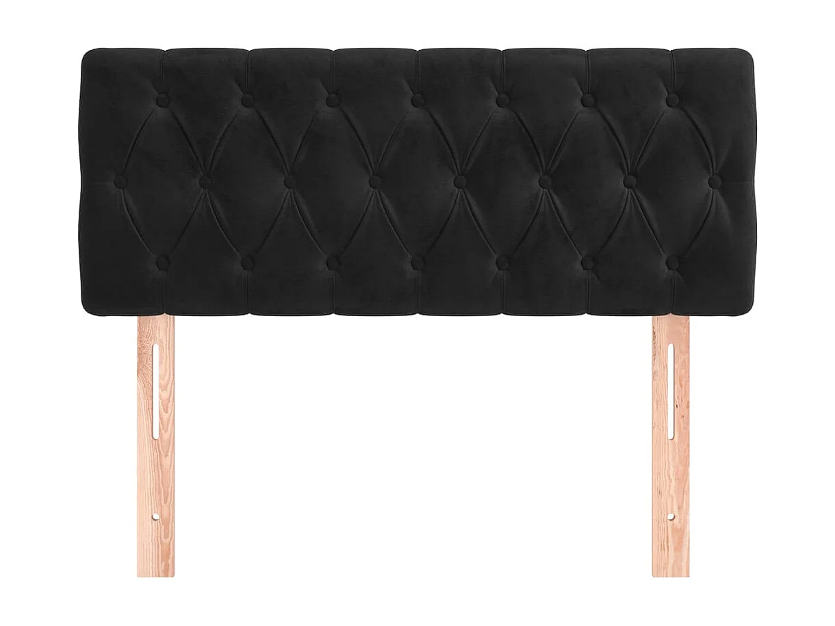 Tête de lit Noir 90x7x78/88 cm Velours