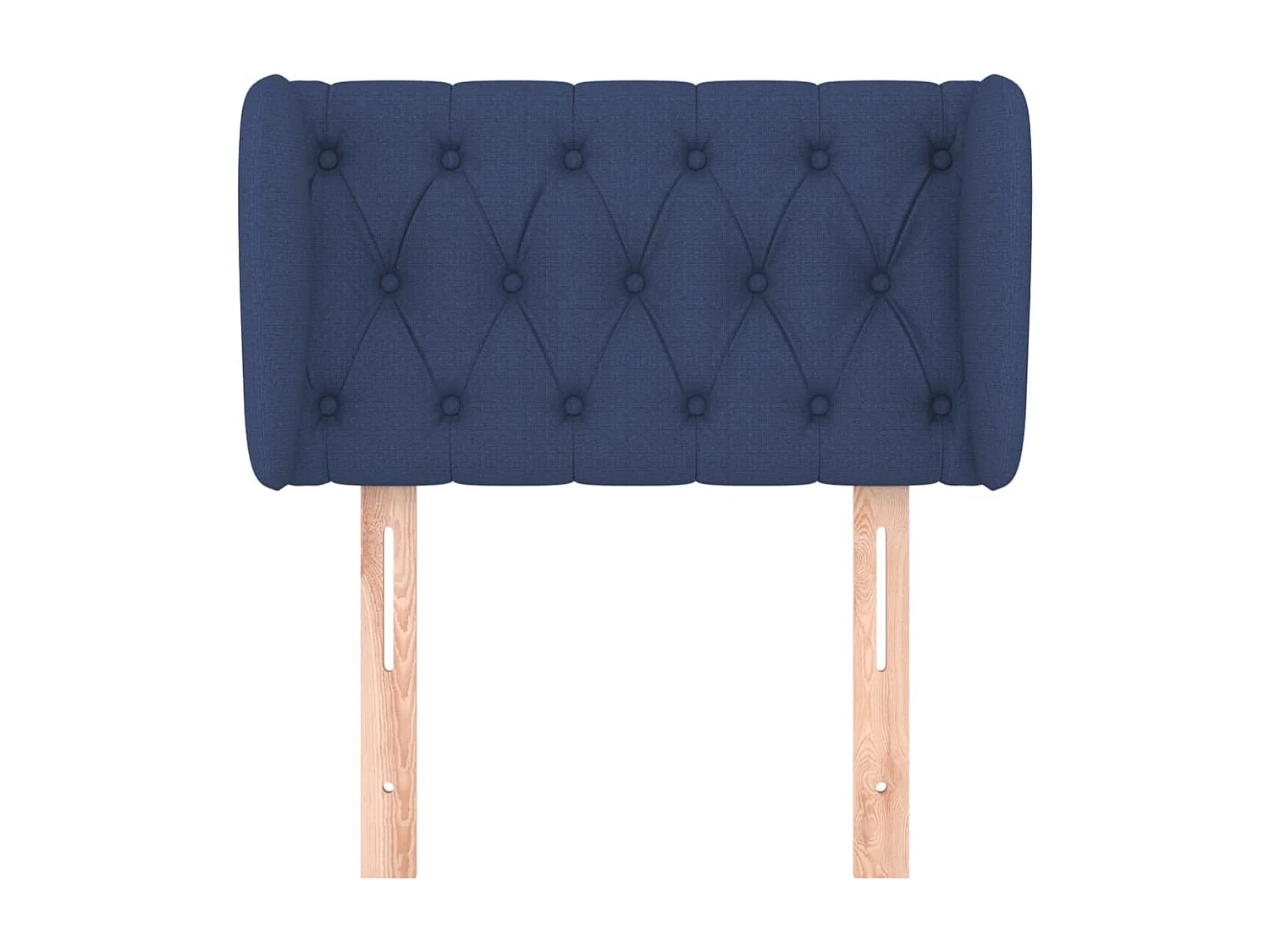 Tête de lit avec oreilles Bleu 83x23x78/88 cm Tissu