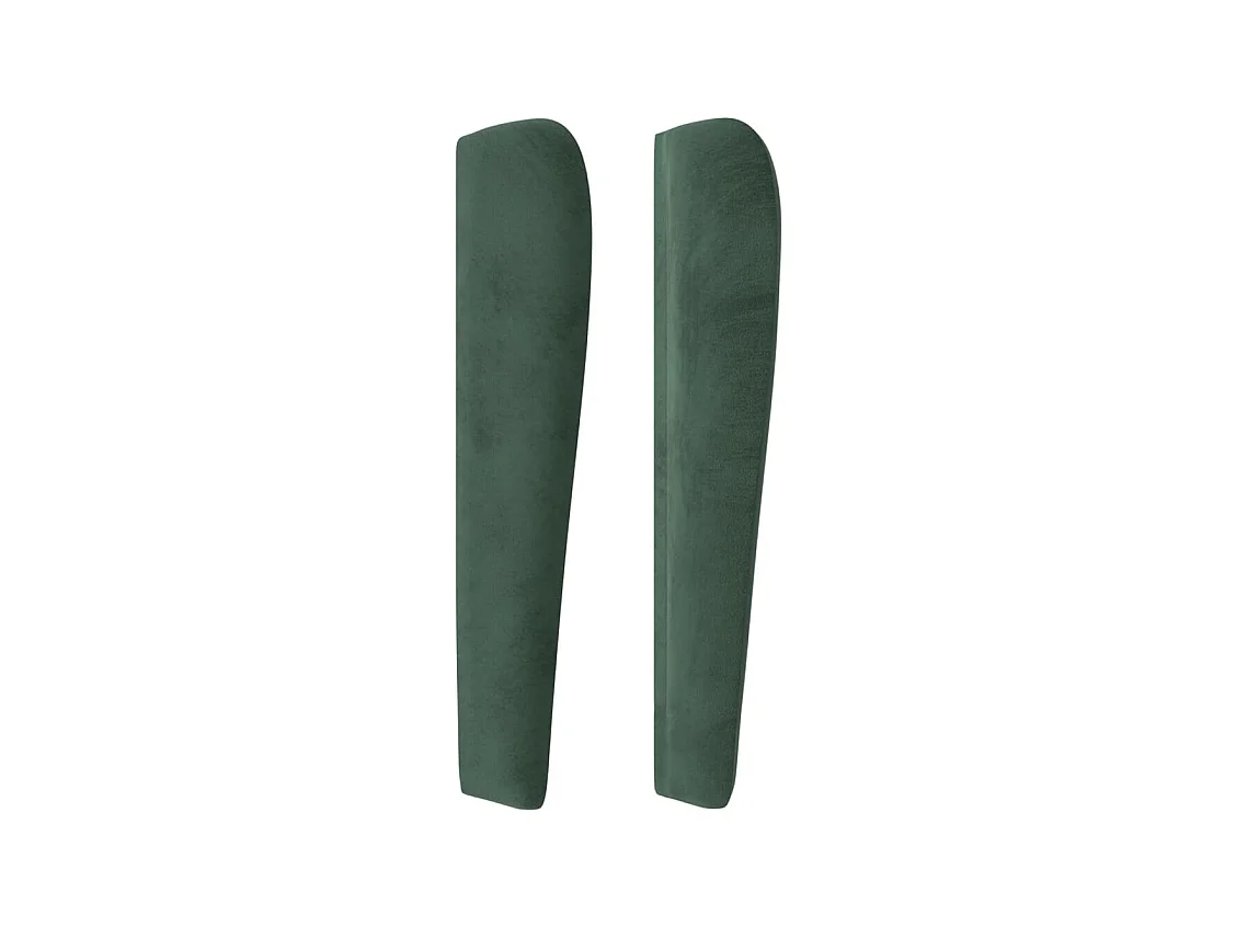 Hoofdbord met vleugels Donkergroen 183x23x118/128 cm Fluweel