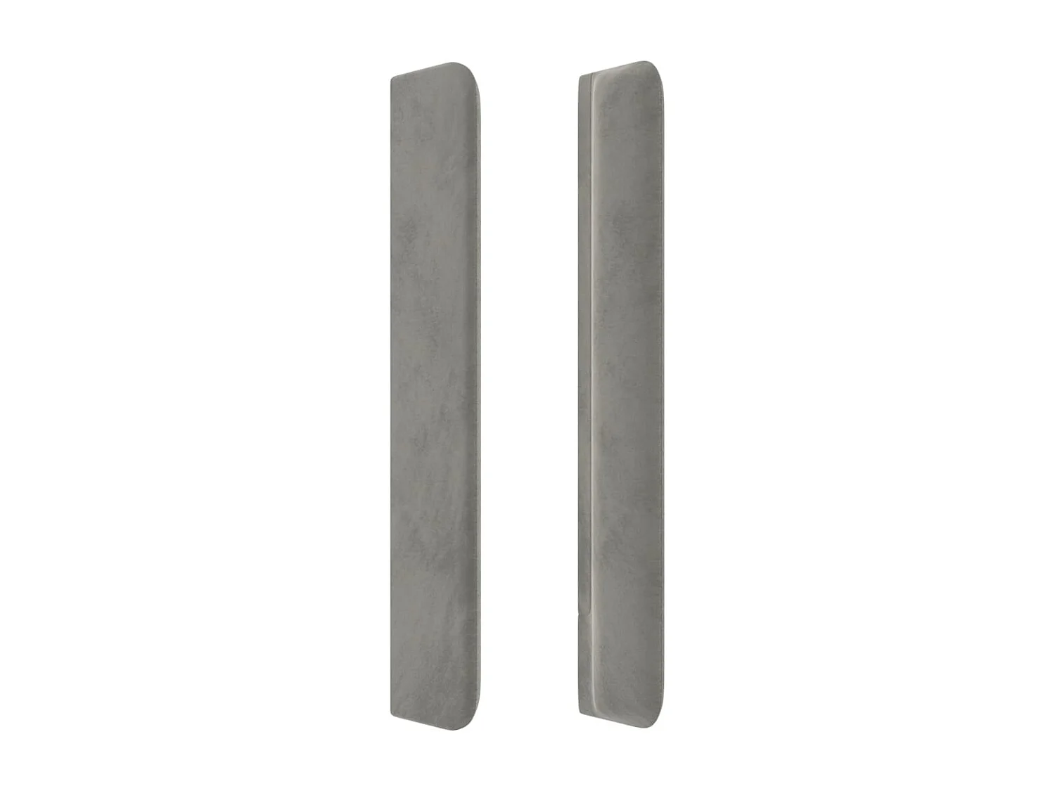 Tête de lit avec oreilles Gris clair 103x16x118/128 cm Velours