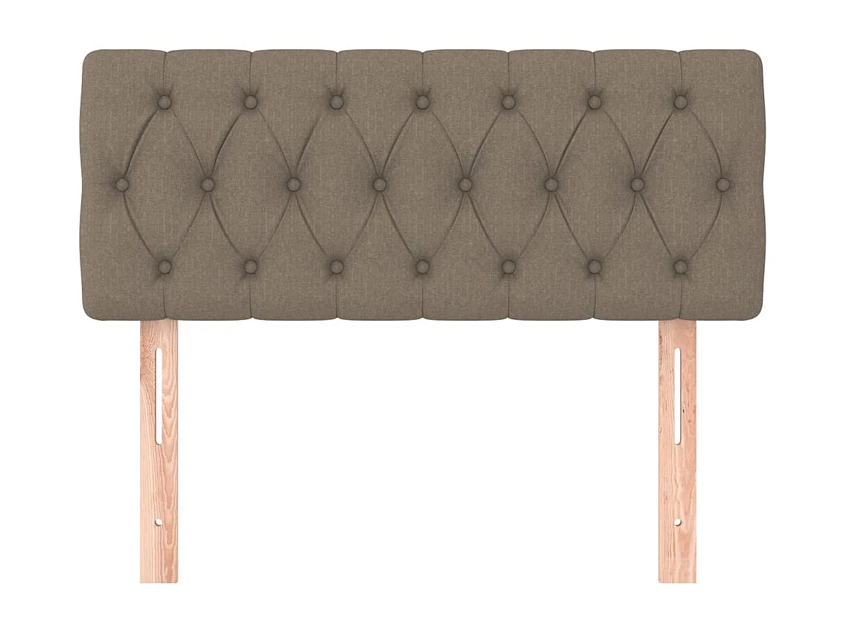 Taupe hoofdbord 100x7x78/88 cm Stof