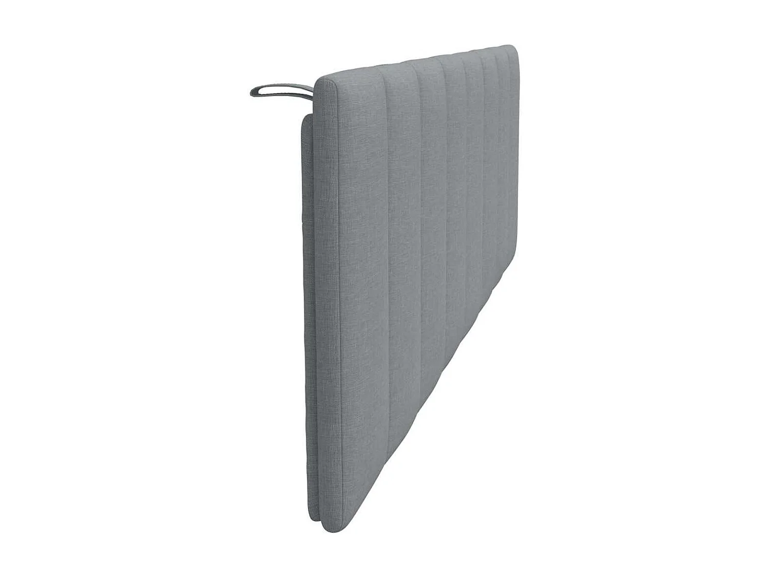 Hellgraues Kopfteilkissen 160 cm Stoff