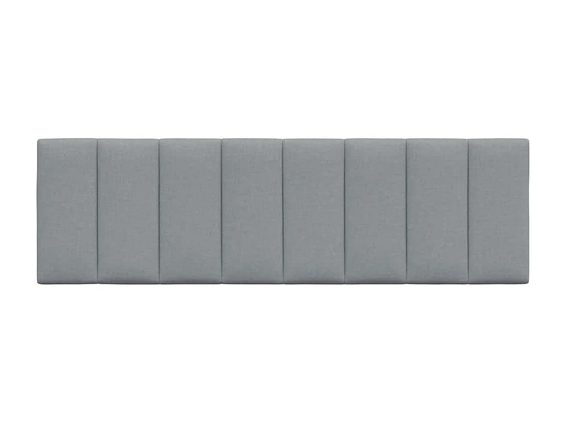 Coussin de tête de lit gris clair 160 cm tissu