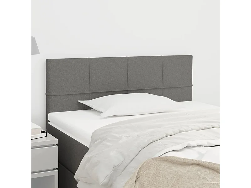 Tête de lit Gris foncé 90x5x78/88 cm Tissu