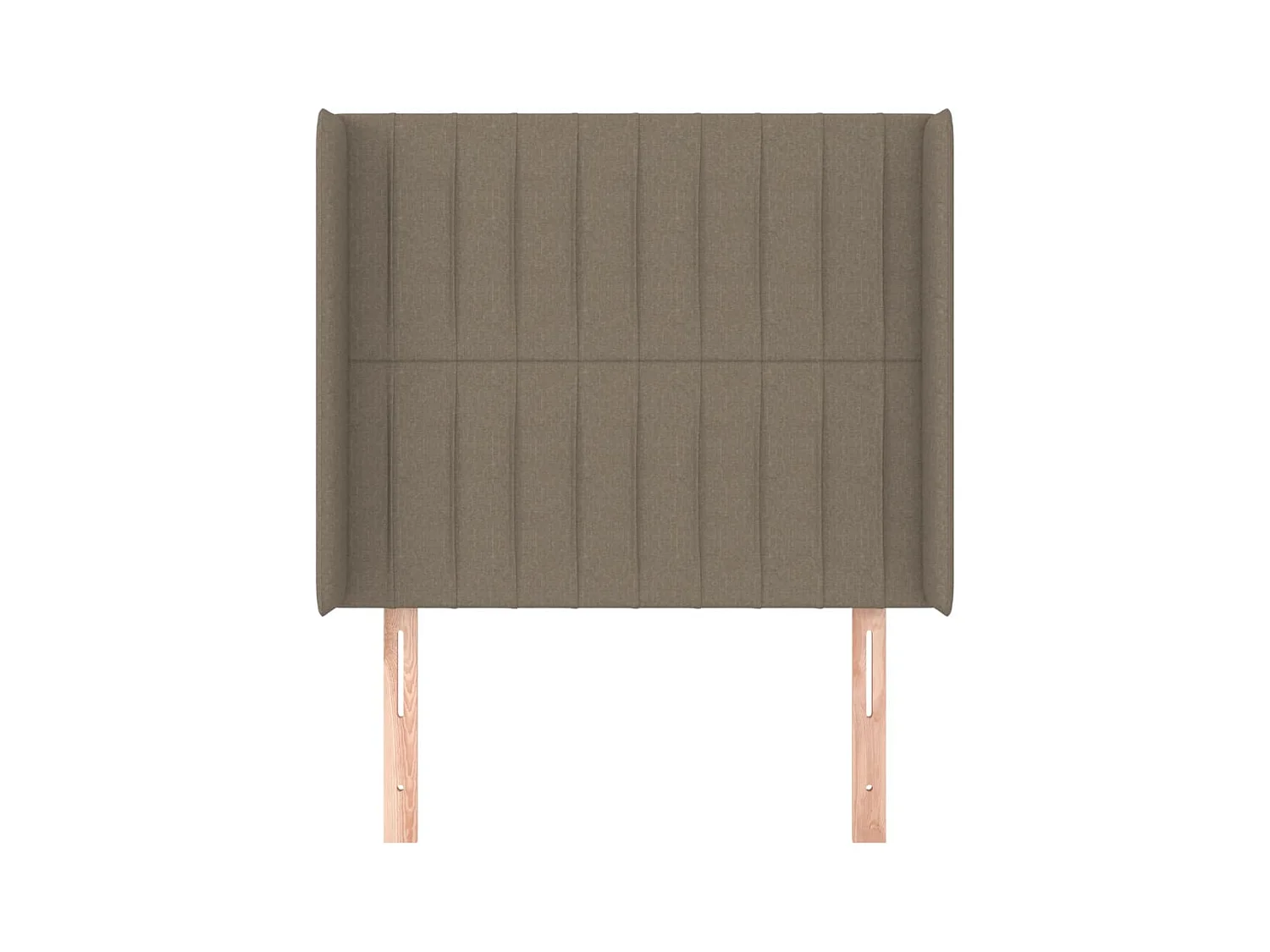 Kopfteil mit Flügeln Taupe 93x16x118/128 cm Stoff