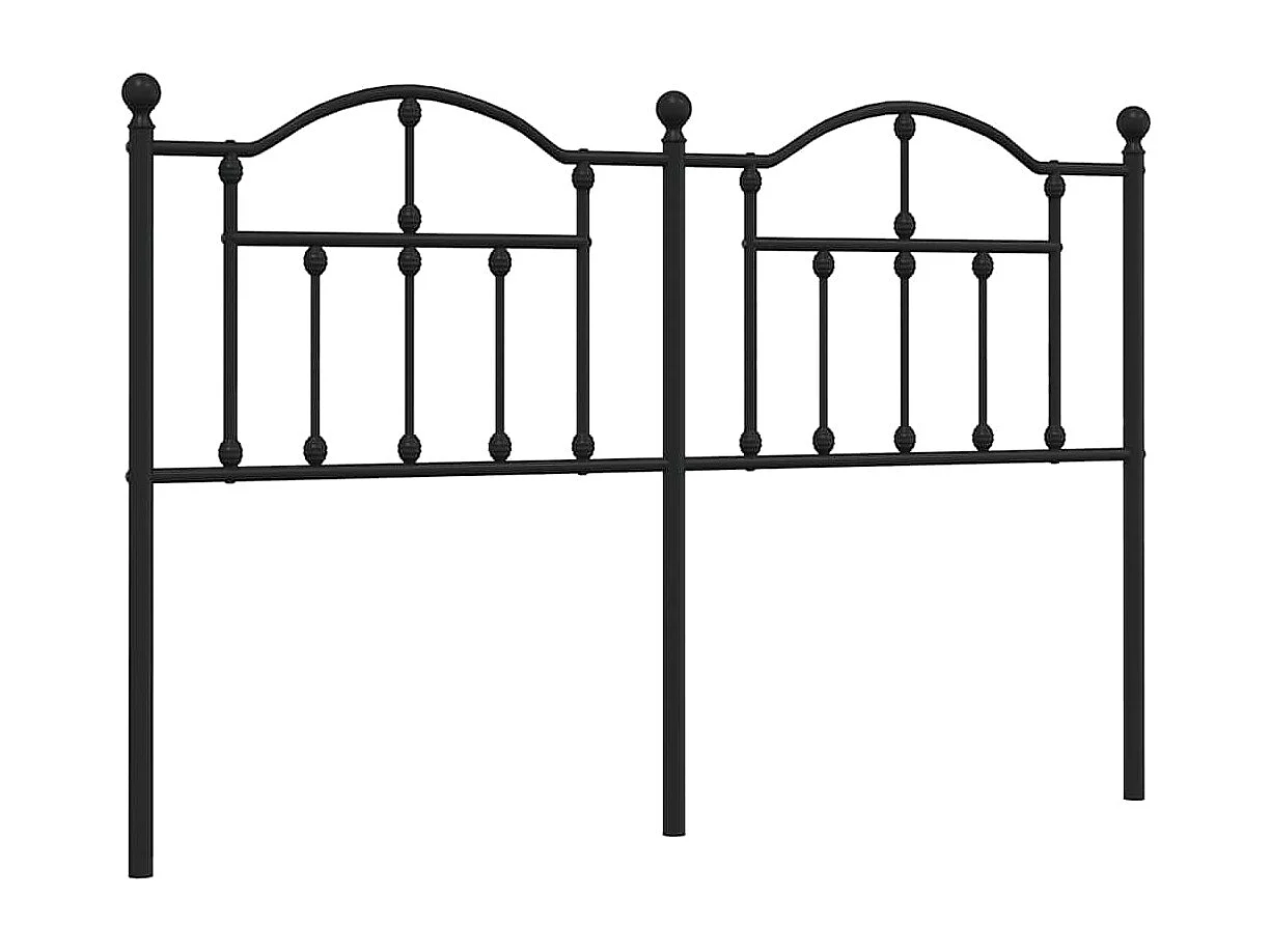 Cabecero de metal negro 150 cm